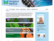 Tablet Screenshot of hooglandmedical.nl